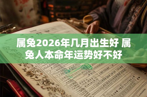 属兔2026年几月出生好 属兔人本命年运势好不好