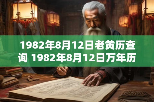 1982年8月12日老黄历查询 1982年8月12日万年历黄道吉日