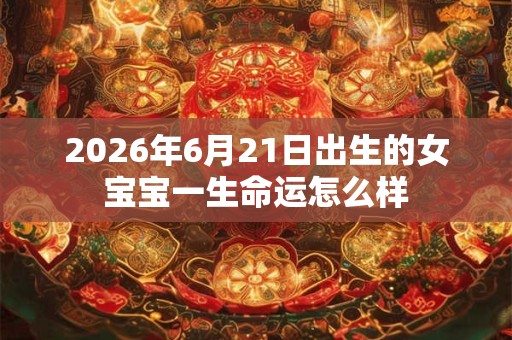 2026年6月21日出生的女宝宝一生命运怎么样