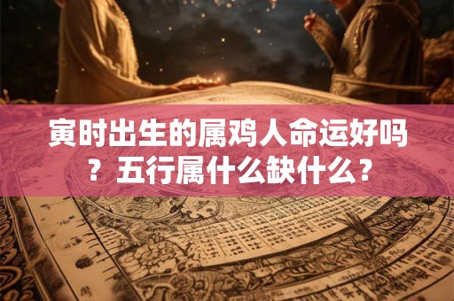 寅时出生的属鸡人命运好吗？五行属什么缺什么？
