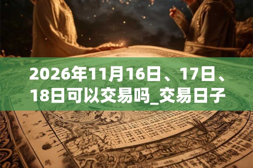 2026年11月16日、17日、18日可以交易吗_交易日子好吗
