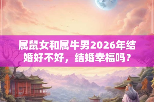 属鼠女和属牛男2026年结婚好不好，结婚幸福吗？