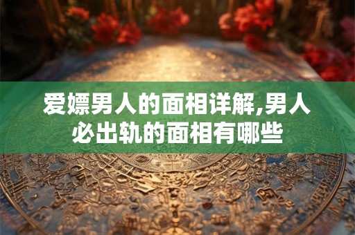 爱嫖男人的面相详解,男人必出轨的面相有哪些