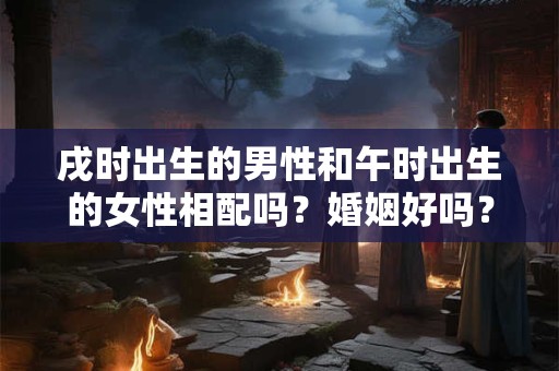 戌时出生的男性和午时出生的女性相配吗？婚姻好吗？