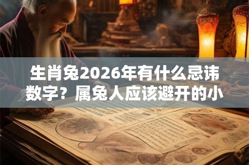 生肖兔2026年有什么忌讳数字？属兔人应该避开的小人