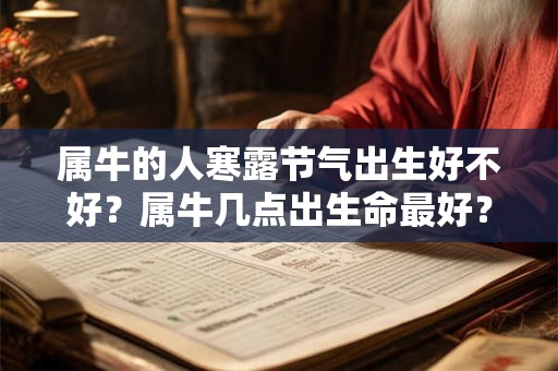 属牛的人寒露节气出生好不好？属牛几点出生命最好？