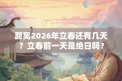 距离2026年立春还有几天？立春前一天是绝日吗？