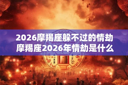 2026摩羯座躲不过的情劫 摩羯座2026年情劫是什么
