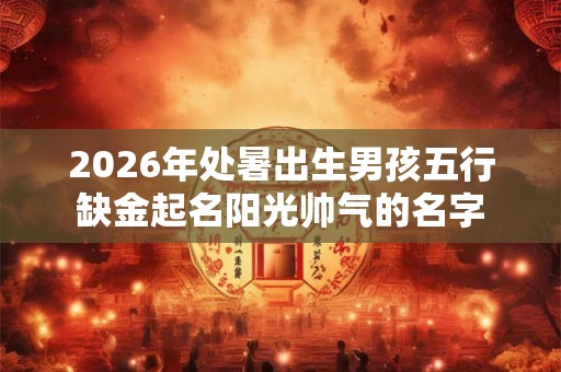 2026年处暑出生男孩五行缺金起名阳光帅气的名字