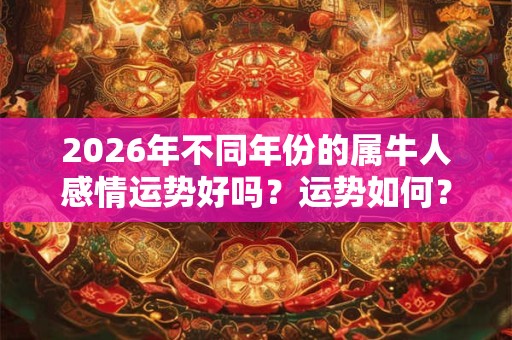 2026年不同年份的属牛人感情运势好吗？运势如何？