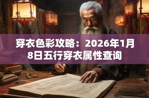 穿衣色彩攻略：2026年1月8日五行穿衣属性查询