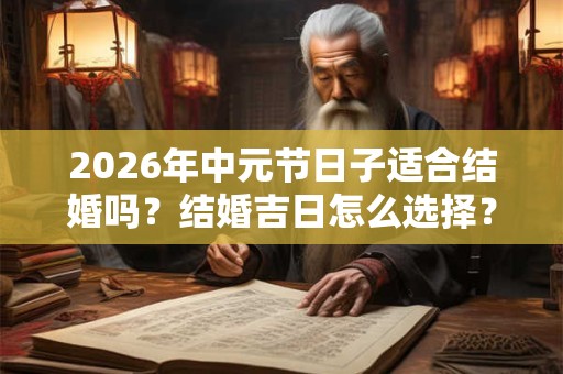2026年中元节日子适合结婚吗？结婚吉日怎么选择？