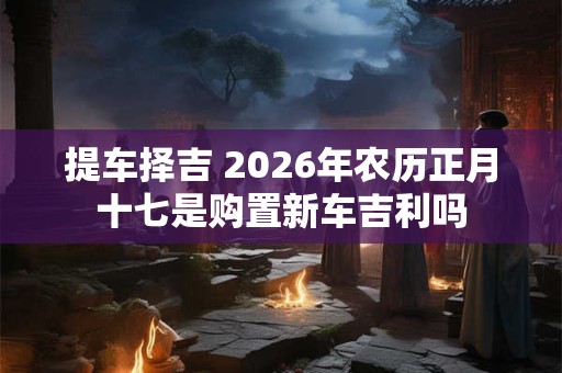 提车择吉 2026年农历正月十七是购置新车吉利吗