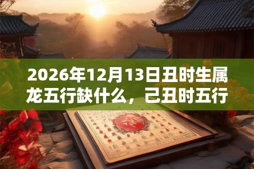 2026年12月13日丑时生属龙五行缺什么，己丑时五行缺什么