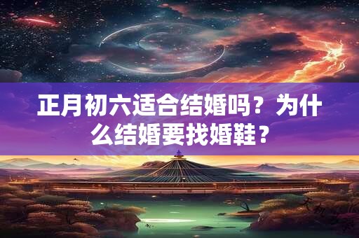 正月初六适合结婚吗？为什么结婚要找婚鞋？
