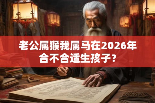 老公属猴我属马在2026年合不合适生孩子？