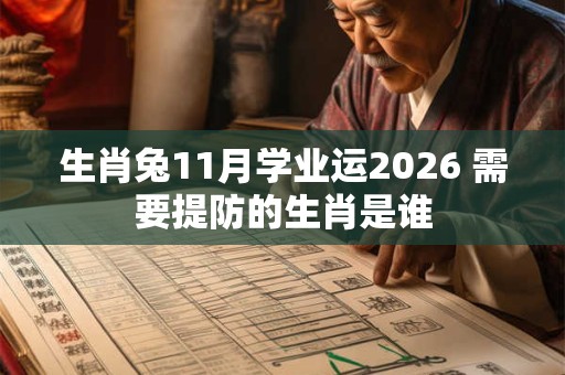 生肖兔11月学业运2026 需要提防的生肖是谁