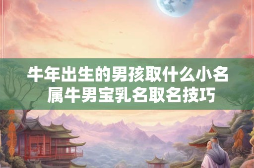 牛年出生的男孩取什么小名  属牛男宝乳名取名技巧