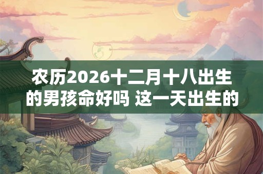 农历2026十二月十八出生的男孩命好吗 这一天出生的男孩命很好