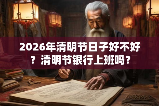 2026年清明节日子好不好？清明节银行上班吗？