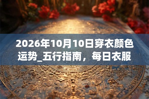 2026年10月10日穿衣颜色运势_五行指南，每日衣服颜色幸运色