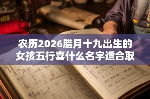 农历2026腊月十九出生的女孩五行喜什么名字适合取什么？