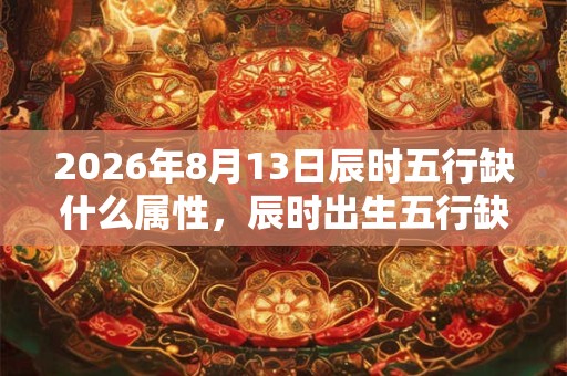 2026年8月13日辰时五行缺什么属性，辰时出生五行缺什么