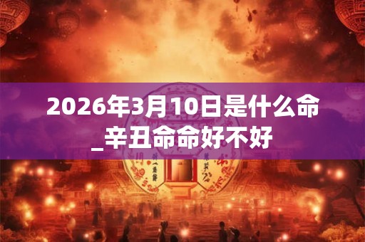2026年3月10日是什么命_辛丑命命好不好