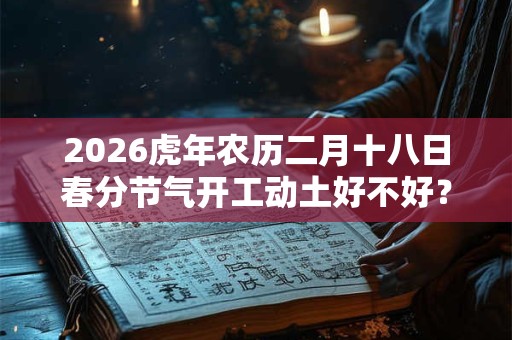 2026虎年农历二月十八日春分节气开工动土好不好？