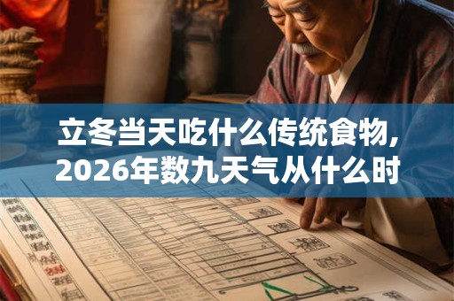 立冬当天吃什么传统食物,2026年数九天气从什么时候开始算起