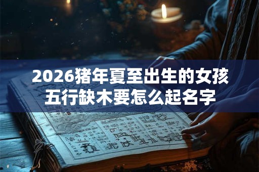 2026猪年夏至出生的女孩五行缺木要怎么起名字