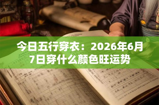 今日五行穿衣：2026年6月7日穿什么颜色旺运势