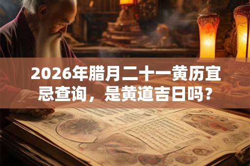 2026年腊月二十一黄历宜忌查询，是黄道吉日吗？