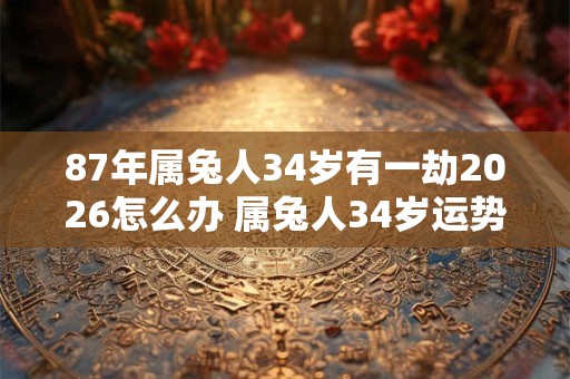 87年属兔人34岁有一劫2026怎么办 属兔人34岁运势
