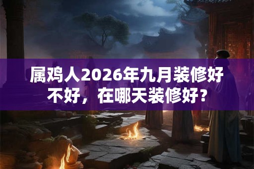 属鸡人2026年九月装修好不好，在哪天装修好？