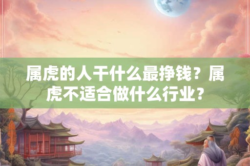 属虎的人干什么最挣钱？属虎不适合做什么行业？