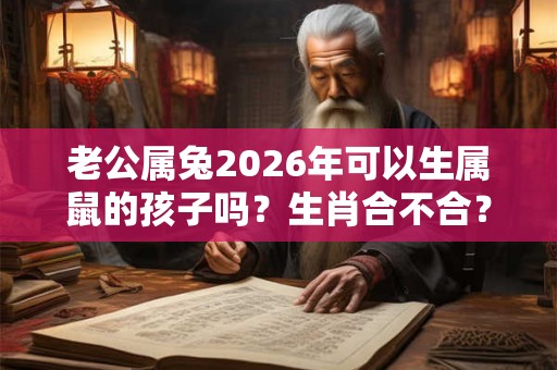 老公属兔2026年可以生属鼠的孩子吗？生肖合不合？
