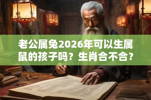 老公属兔2026年可以生属鼠的孩子吗？生肖合不合？