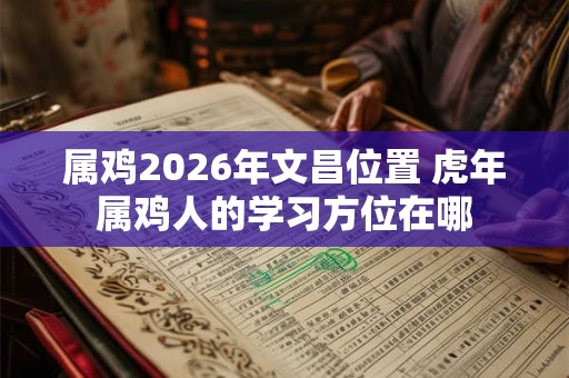属鸡2026年文昌位置 虎年属鸡人的学习方位在哪