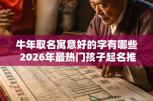 牛年取名寓意好的字有哪些 2026年最热门孩子起名推荐