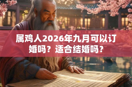 属鸡人2026年九月可以订婚吗？适合结婚吗？