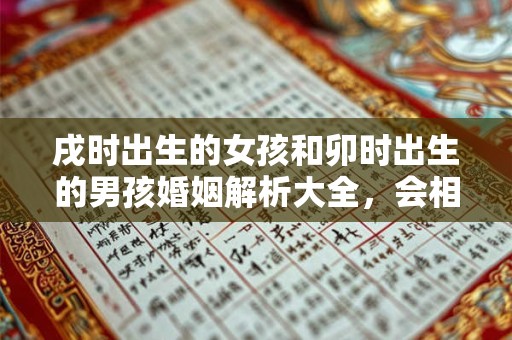 戌时出生的女孩和卯时出生的男孩婚姻解析大全，会相配吗？