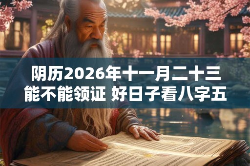 阴历2026年十一月二十三能不能领证 好日子看八字五行