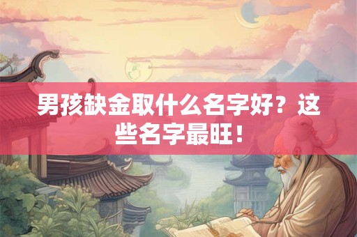 男孩缺金取什么名字好？这些名字最旺！