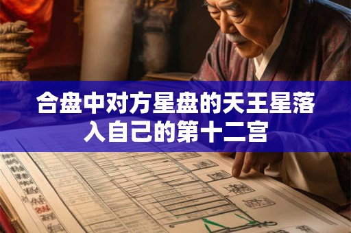 合盘中对方星盘的天王星落入自己的第十二宫