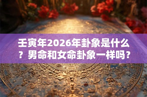 壬寅年2026年卦象是什么？男命和女命卦象一样吗？