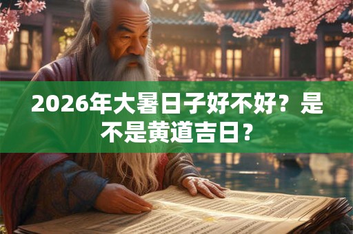 2026年大暑日子好不好？是不是黄道吉日？