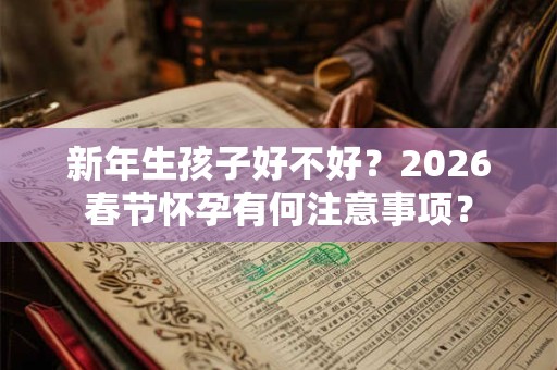新年生孩子好不好？2026春节怀孕有何注意事项？