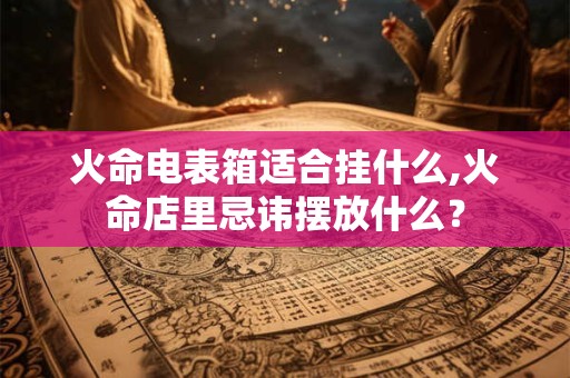 火命电表箱适合挂什么,火命店里忌讳摆放什么？