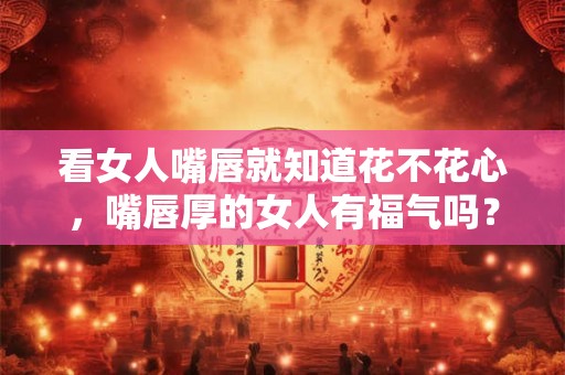 看女人嘴唇就知道花不花心，嘴唇厚的女人有福气吗？